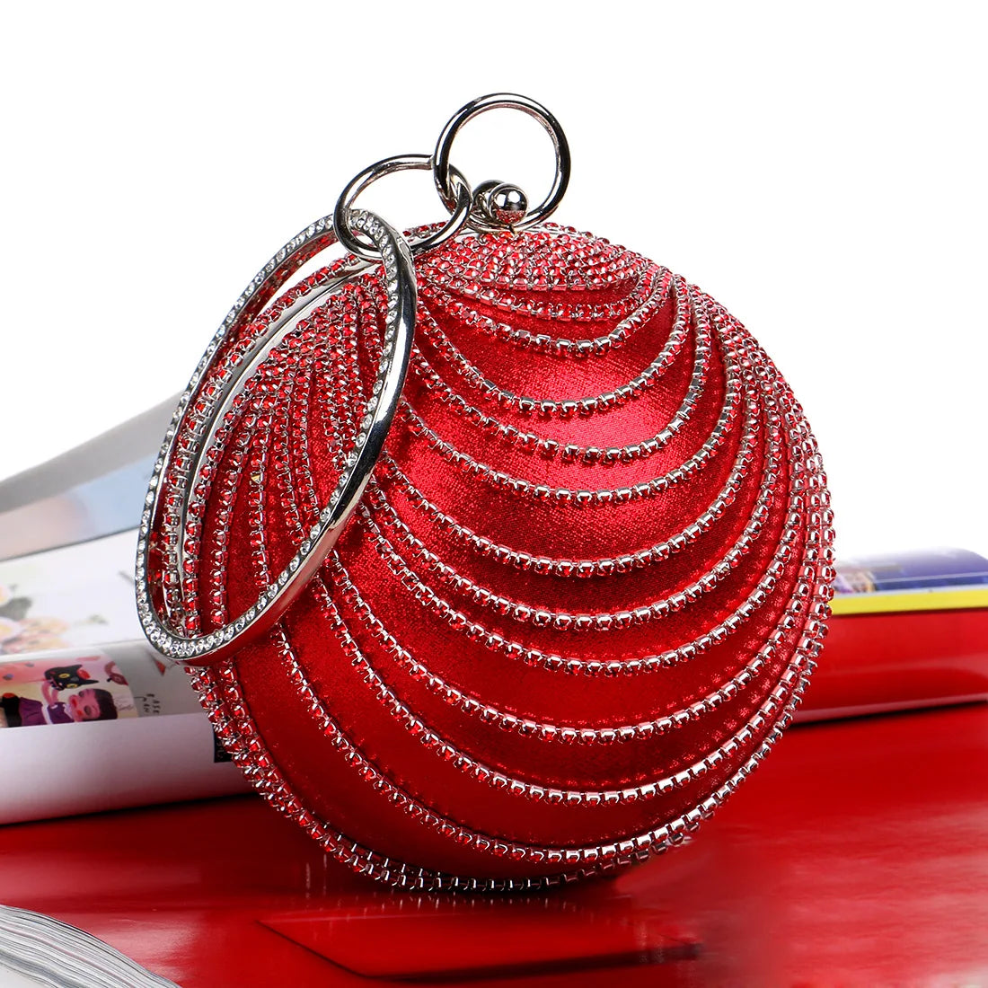 Pochette de luxe femme rouge