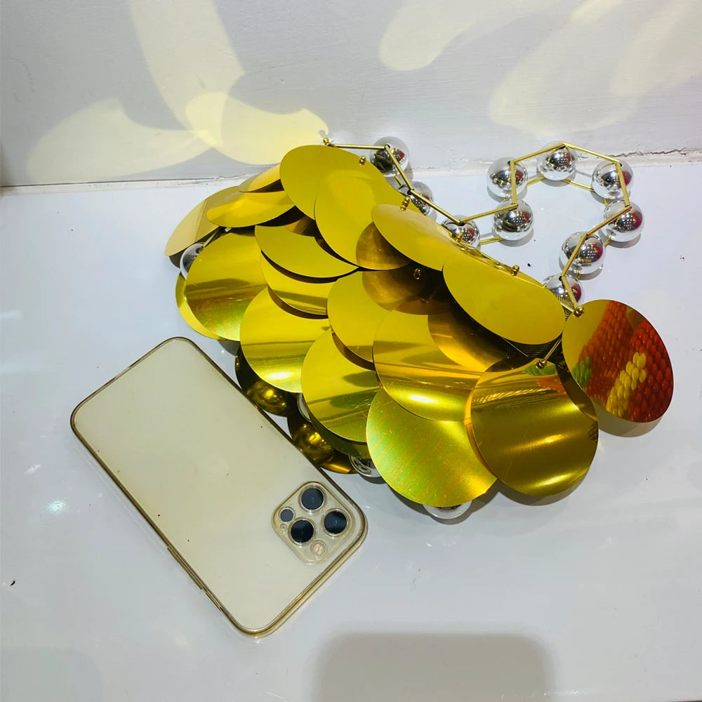 Sac de soirée doré