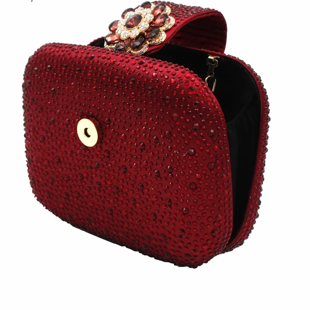 Sac à main italien rouge