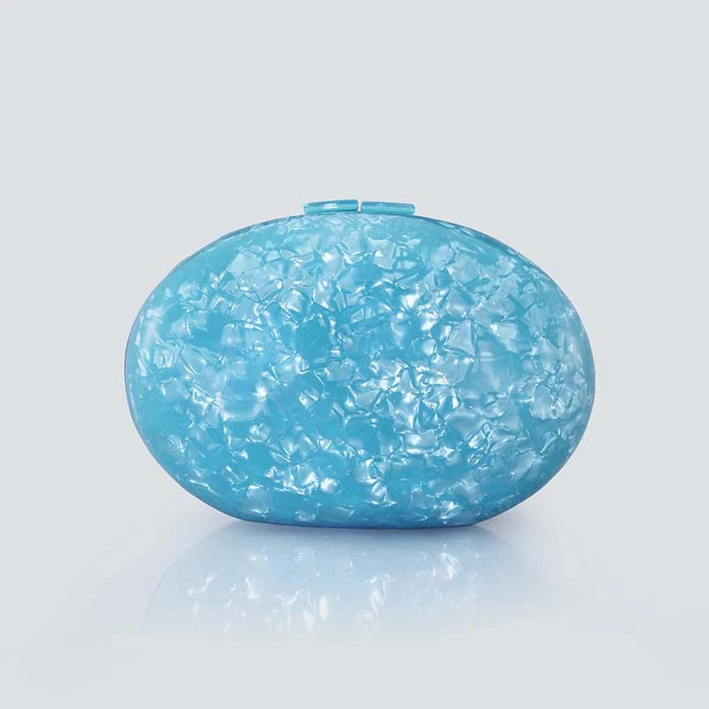 Sac à main à paillettes bleu