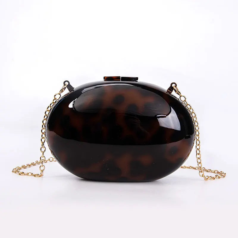 Sac à main à paillettes marron