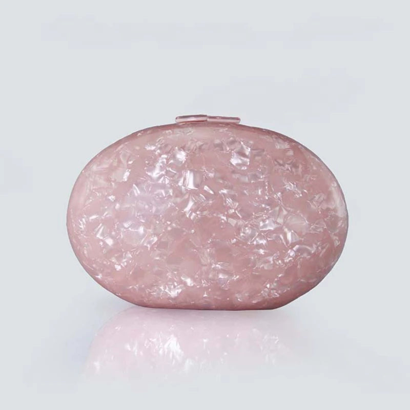 Sac à main à paillettes rose