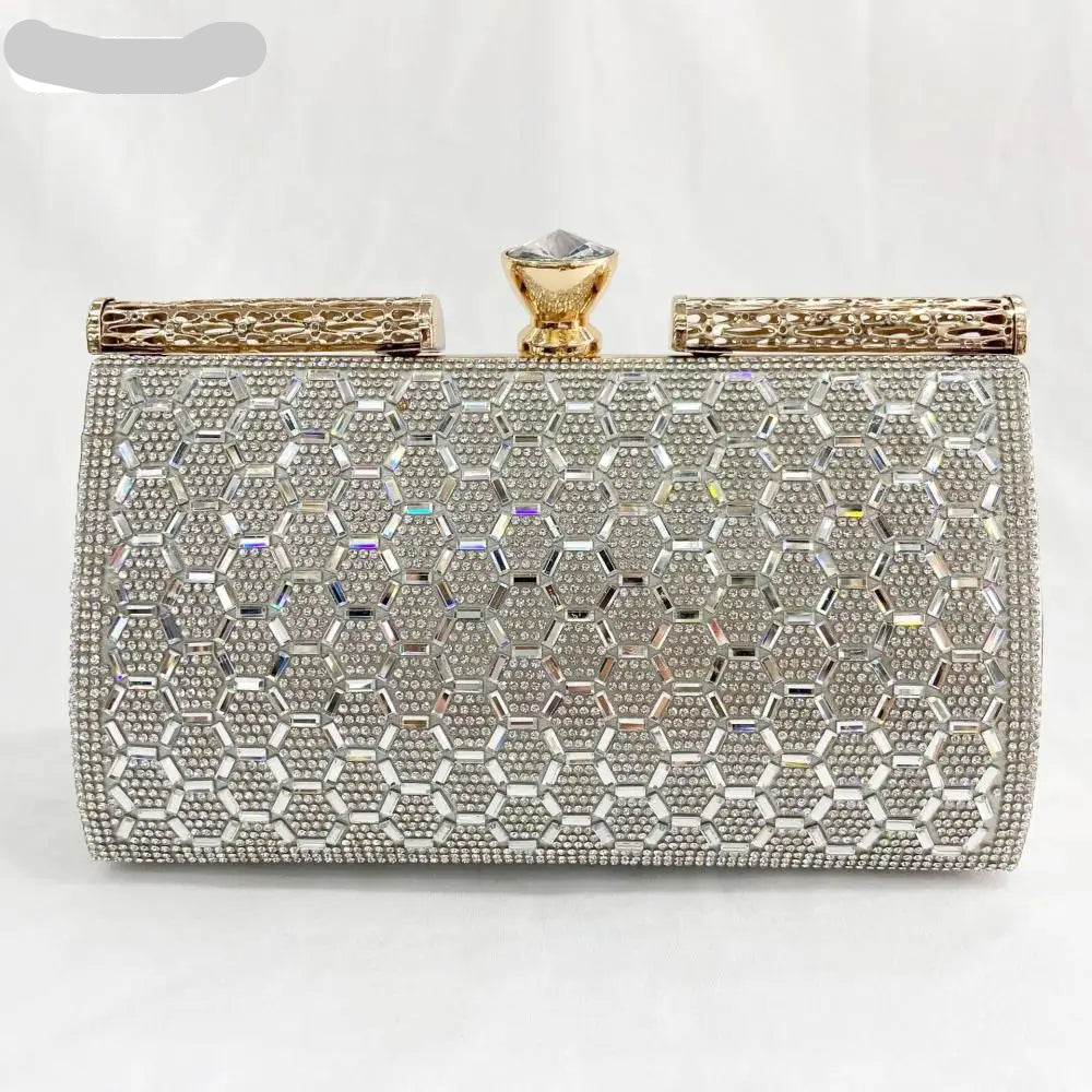 Pochette de soirée de luxe multicolore