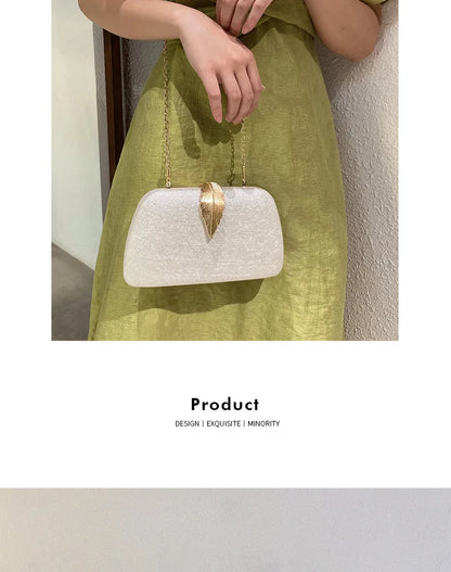 2023 Evening Clutch Luxury Women Shoulder Bags Fashion Pearl Chain Handbag Dinner Handbag Wedding Cocktail Party Coin Purse