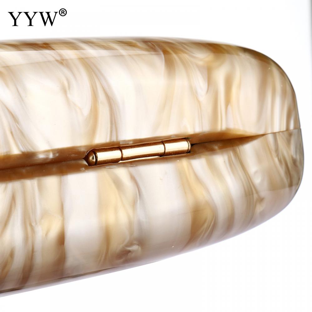 Fashion Wallet Women Acrylic Cute Long Round Evening Bag Woman Marble Luxury Party Prom Handbag Casual Clutch Sac A Main 2022