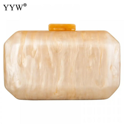 Fashion Wallet Women Acrylic Cute Long Round Evening Bag Woman Marble Luxury Party Prom Handbag Casual Clutch Sac A Main 2022