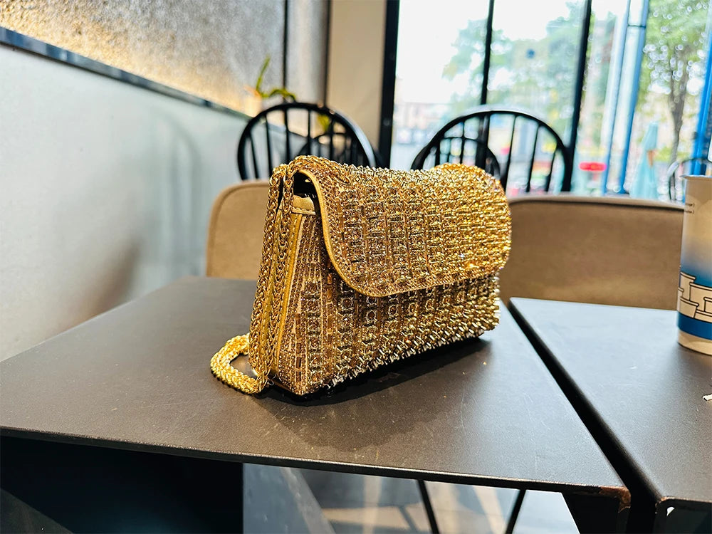 Lucia - Sac à main glamour en strass