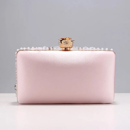 Pochette glamour rose - Claudia