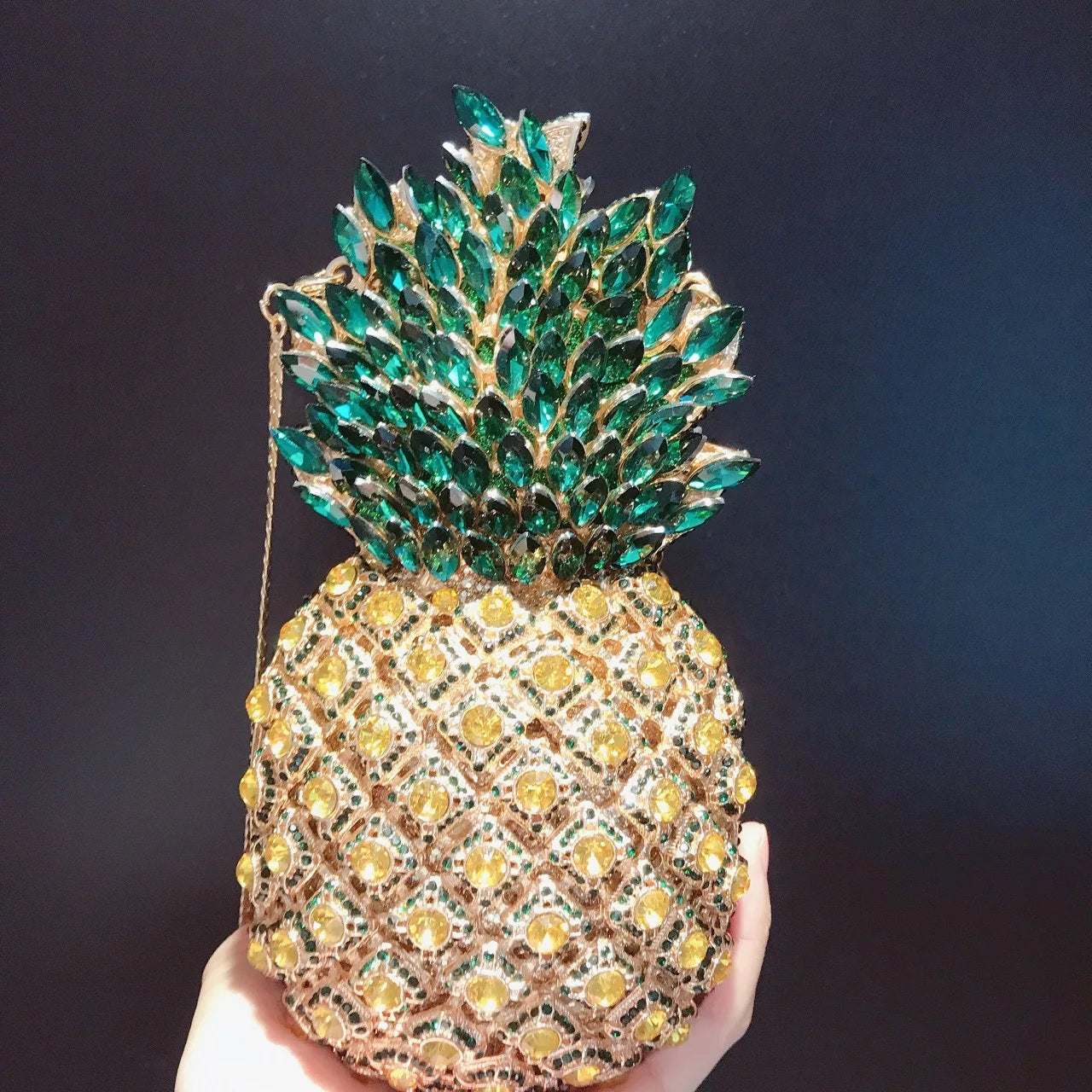 Sac à main en strass Ananas