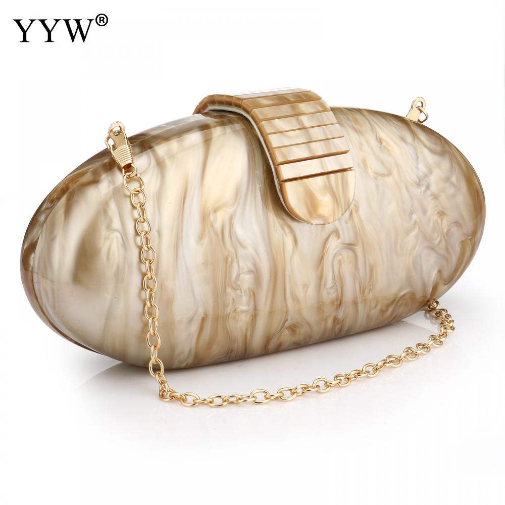 Fashion Wallet Women Acrylic Cute Long Round Evening Bag Woman Marble Luxury Party Prom Handbag Casual Clutch Sac A Main 2022