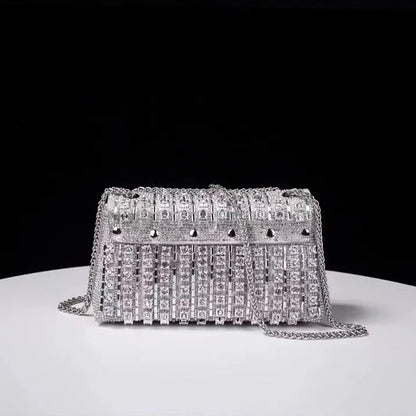 Lucia - Sac à main glamour en strass