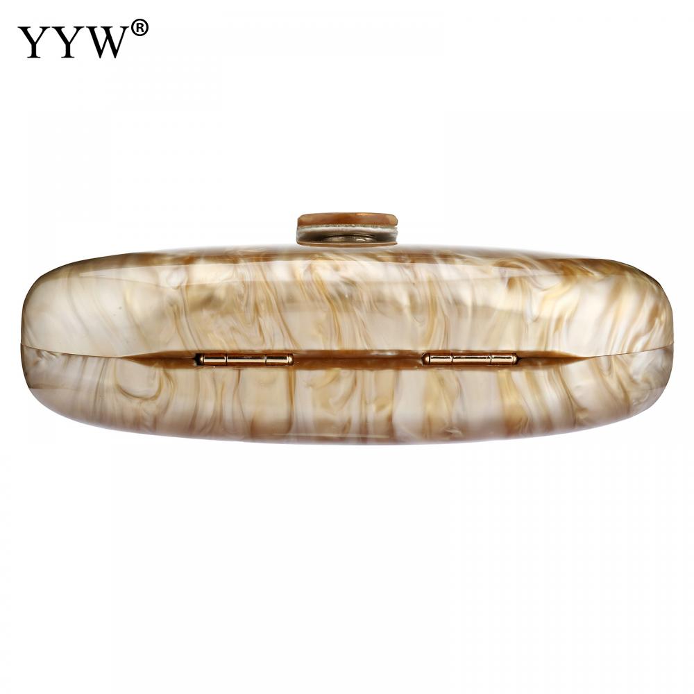 Fashion Wallet Women Acrylic Cute Long Round Evening Bag Woman Marble Luxury Party Prom Handbag Casual Clutch Sac A Main 2022